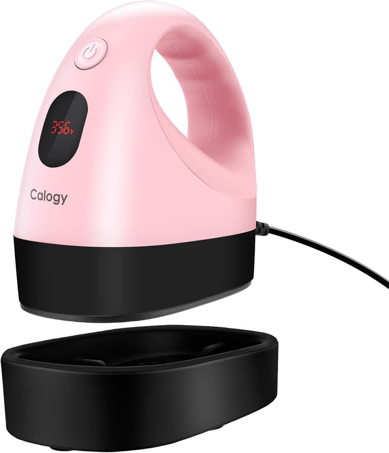 Calogy Mini Heat Press, Heat Transfer Machine, Constant Temp Control, Insulated Safety Base, Fits for Crafts, T-Shirt, Hat, Cap, Pillows (Cherry Pink) - Image 1